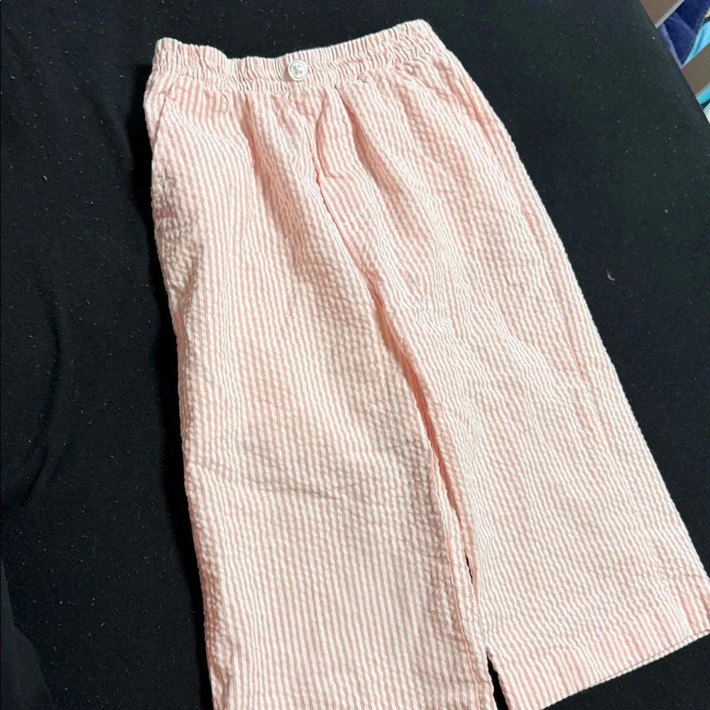 Pink Striped Baby Outfit